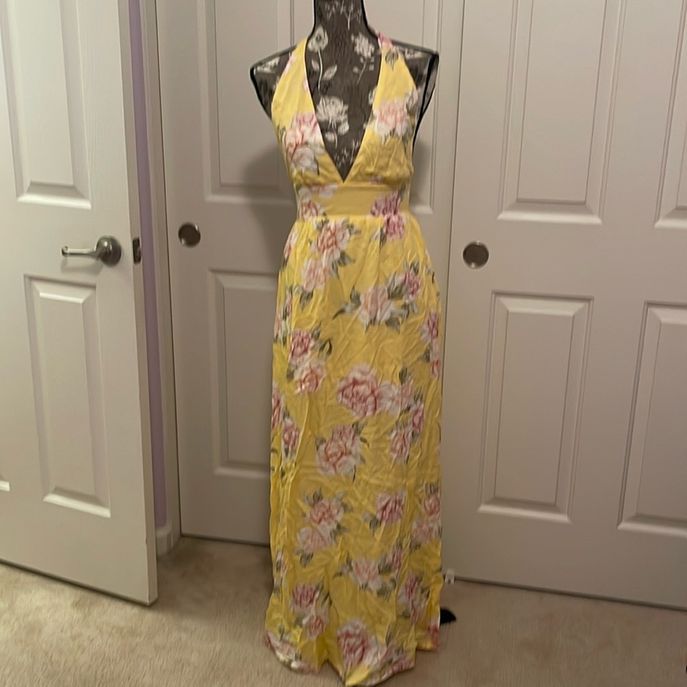 Yellow summer dress